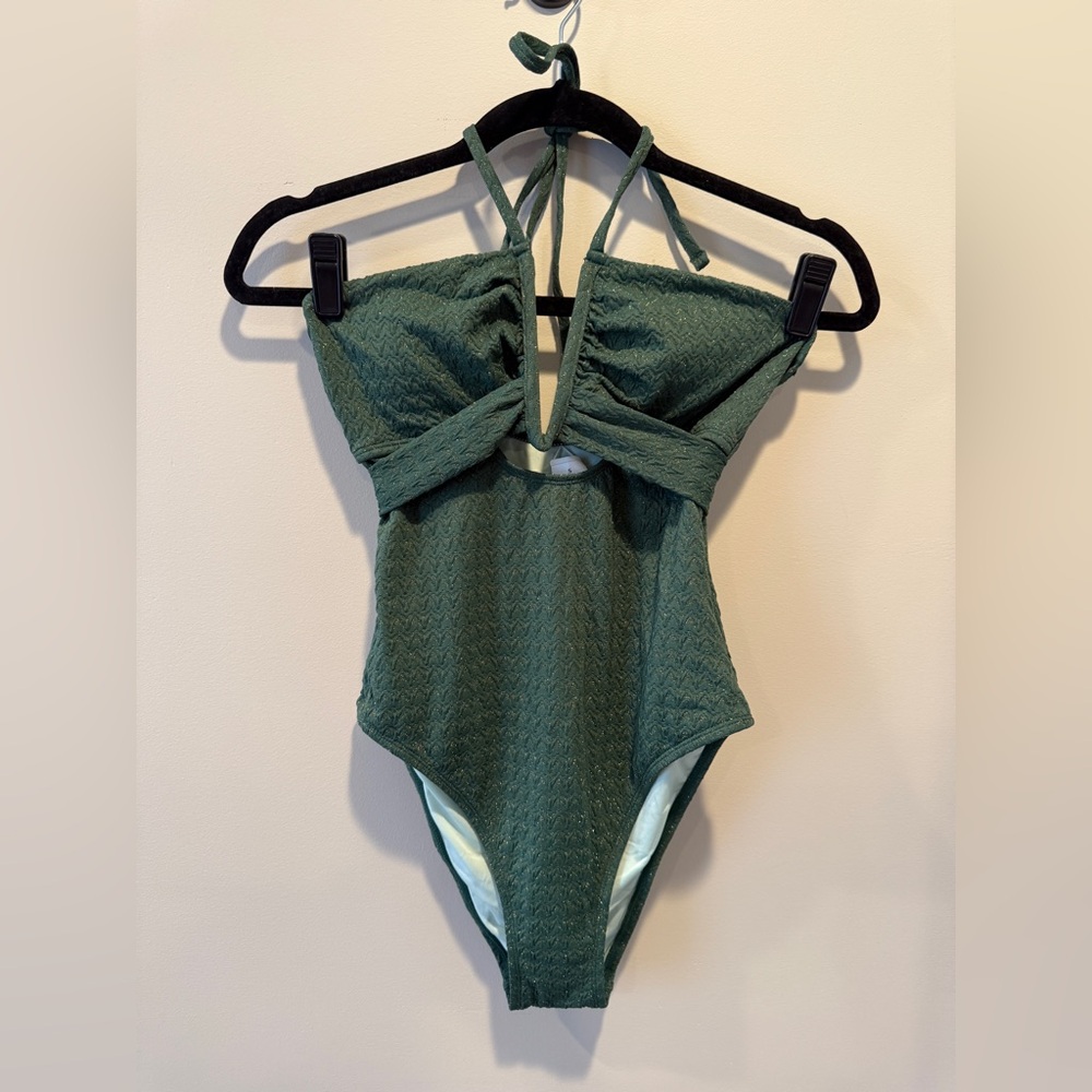 Cupshe Green/Gold One Piece Swimsuit
